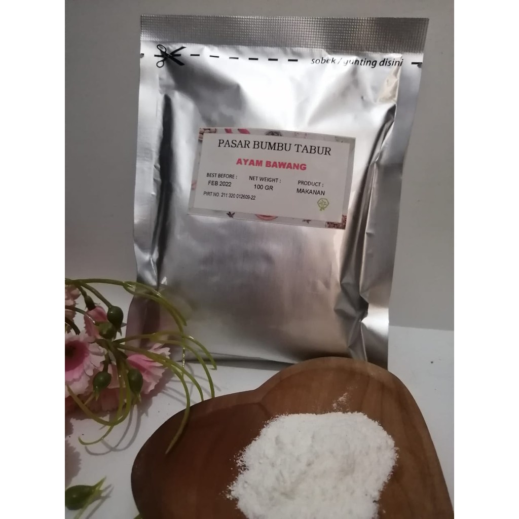 

BUMBU TABUR AYAM BAWANG 100 GR BUMBU MAKANAN SERBAGUNA ENAK HALAL MURAH