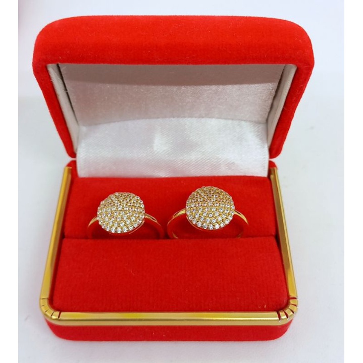 CINCIN BULAT GEPENG DI*R MP FULL/CINCIN PERAK ASLI SILVER 925 LAPIS EMAS/ CINCIN FASHION WANITA TERBARU