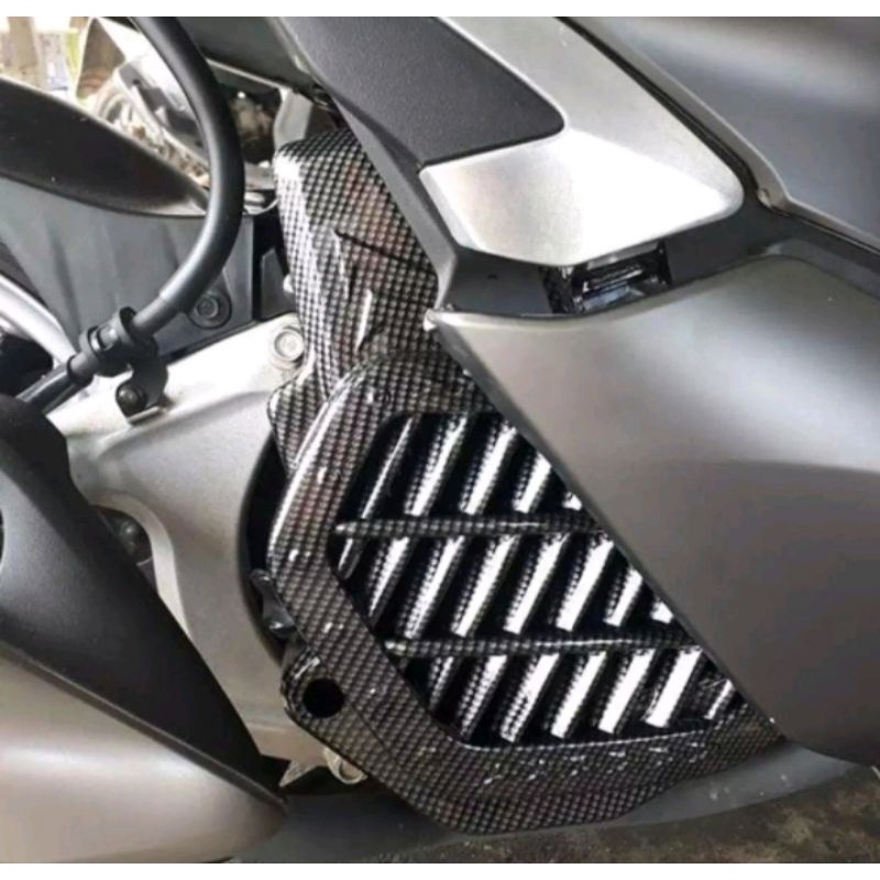 Cover Tutup Radiator Carbon Nemo Honda PCX 150 New Lokal PNP