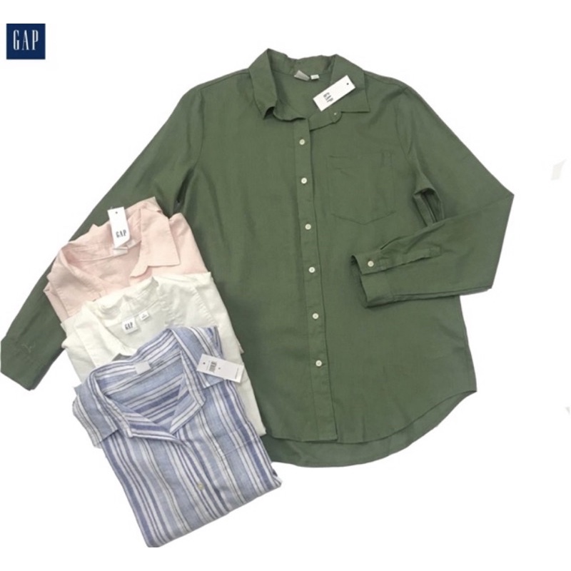 preloved kemeja gap linen warna amy