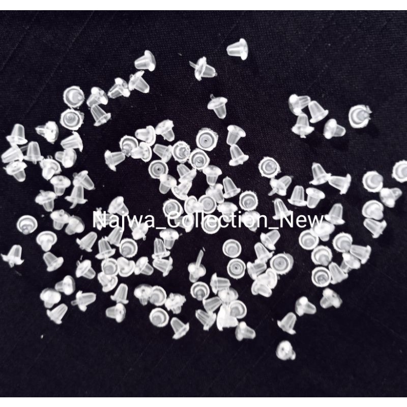 (20pcs) Karet Belakang Giwang Anting // Stopper Giwang Ceplik // Tusuk Karet Giwang // Karet Belakan