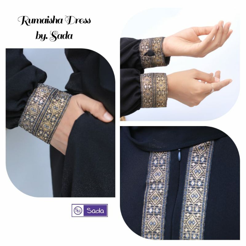 TERMURAH.... RUMAISHA ABAYA/ITYCREPE/ORI by SH