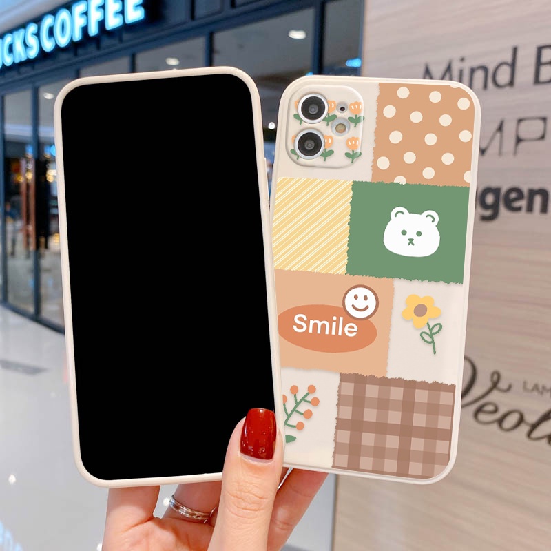 Soft Case TPU Motif Kartun Beruang Untuk Realme C25Y C21Y 9i 8i 7i 6i 5i 8 7 5 9 Pro Plus 8 Pro Plus 8 Pro C25 6s 5s C2 C3 50A C21 C15 C11 C20 3017