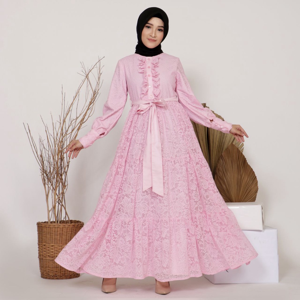 Gamis Baju Muslimah Couple Ibu Anak Perempuan ALINEA