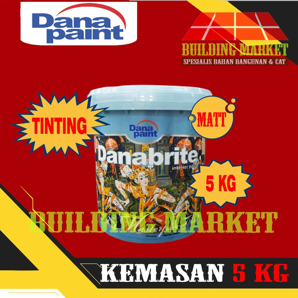 CAT PLAFON CAT TEMBOK TINTING DANA PAINT DANABRITE INTERIOR 5 KG