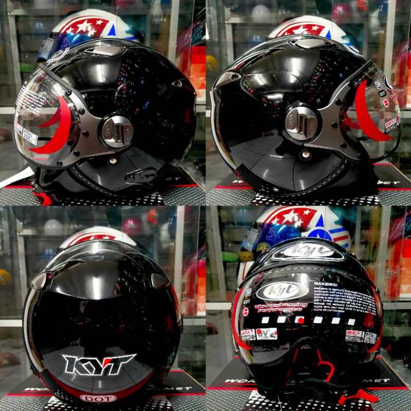 Helm Kyt Elsico Solid & Motif-Hitam
