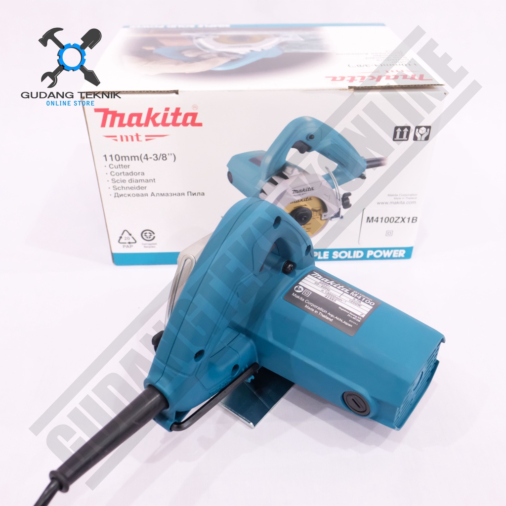 Mesin Potong Keramik 4&quot; MAKITA M4100ZX1B / Marble Cutter MAKITA M4100 4 Inch