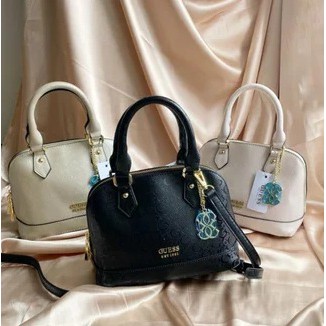 [TANG&amp;YENNY]TAS WANITA TO HANDLE GUESS ALMA HOLO WITH TASSEL IMPORT QUALITY # 6638