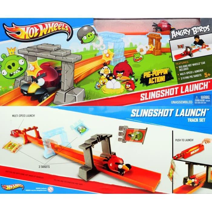 hot wheels angry birds slingshot launch