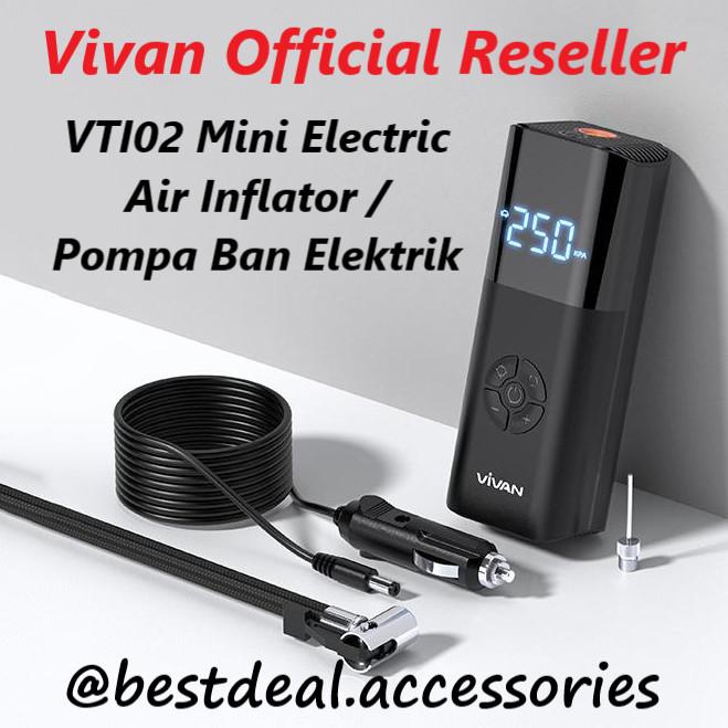 Pompa Vivan Vti02 Tire Inflator Pompa Ban Elektrik Mobil Motor Sepeda Bola