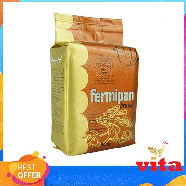 

Fermipan Ragi Kering Dry Yeast Brown 500gr