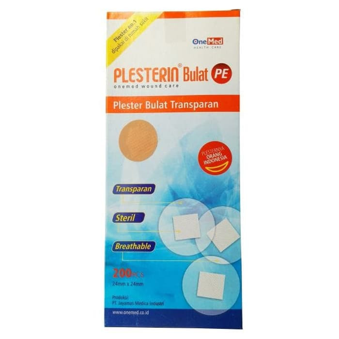 New Plesterin Bulat Anti Air Coklat OneMed box isi 200pcs