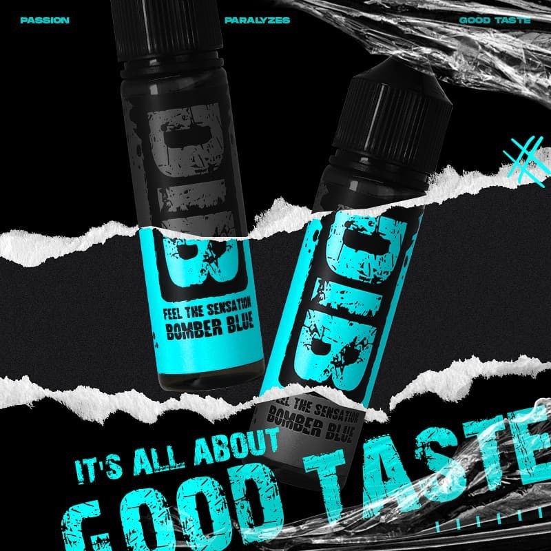 LIQUID DIB FEEL THE SENSATION BOMBER BLUE GLU KILLER SOURSOP STRAWBERRY 60ML 3MG