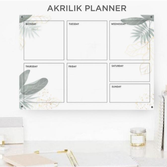 

Weekly Planner Akrilik | Wall Planner Acrylic Dinding| Schedule Board