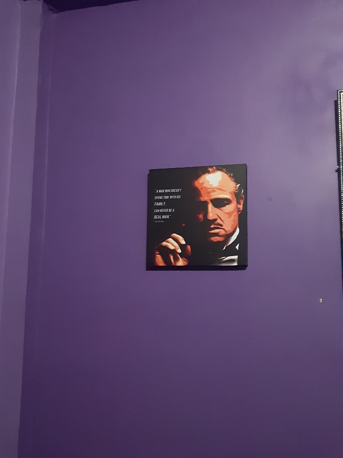 Poster Kayu Sign Tokoh - Don Carleone