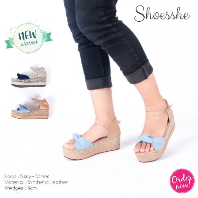 Fsb - Sandal Wedges Tali Wanita (Sissy - Series)