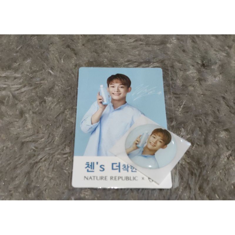 EXO photocard poster chen natrep blue / EXO /XEXO