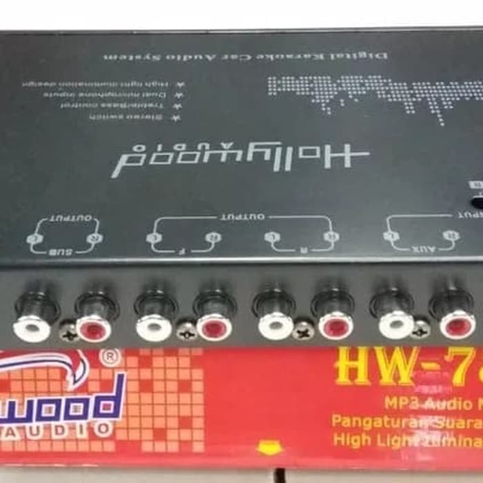 Equalizer Parametrik Audio mobil merk Hollywood HW-789S