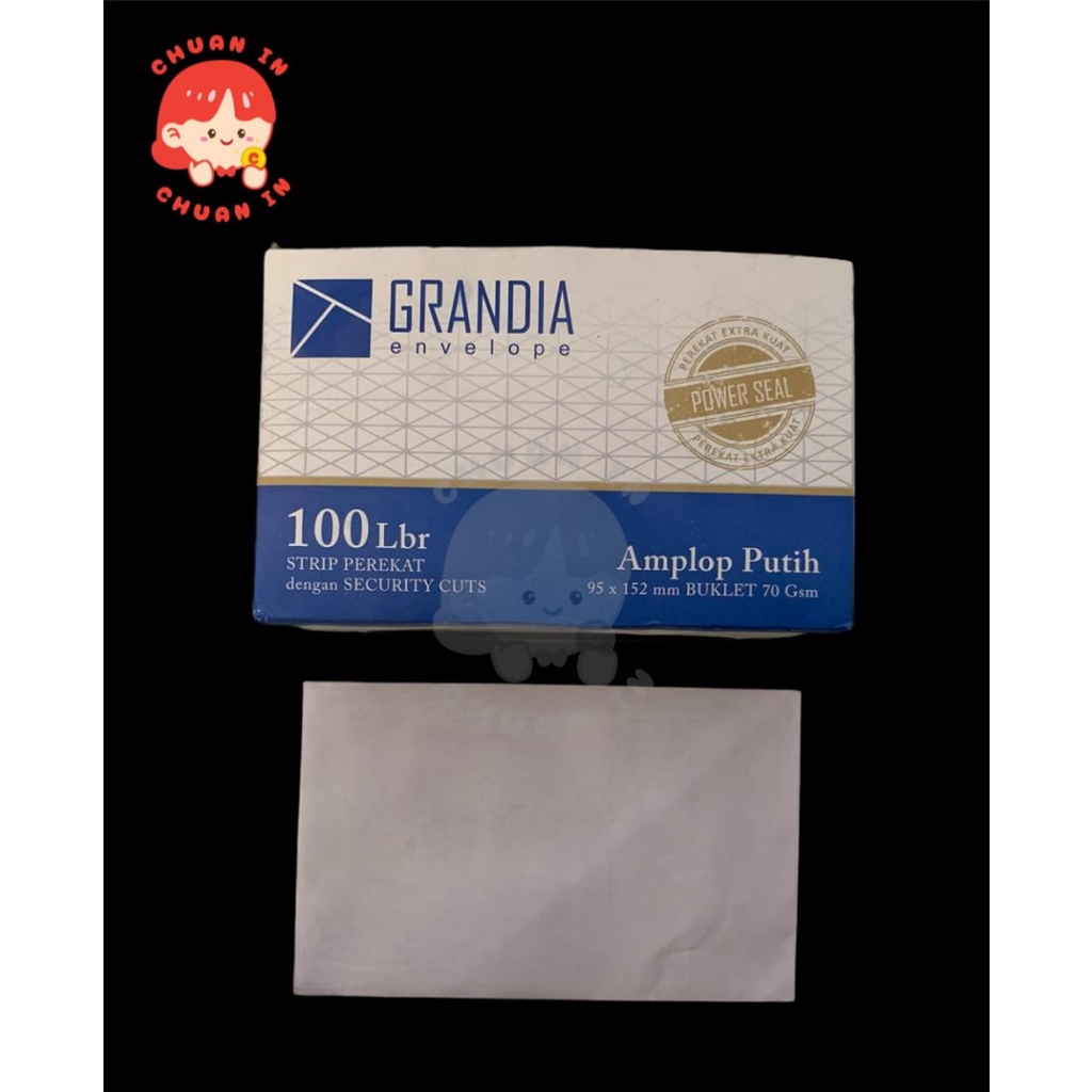 

Amplop Putih 104 GRANDIA / Amplop Polos Kecil Lem