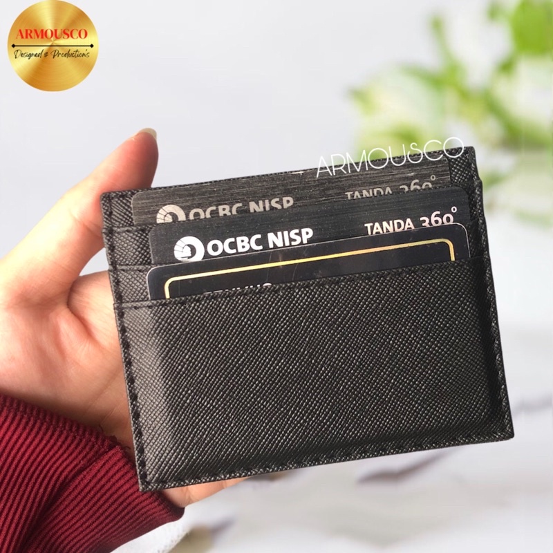 Dompet Kartu Tipis Pria dan Wanita Model Slim / CARD HOLDER 6 Kartu + 1 Slot Uang Fancy