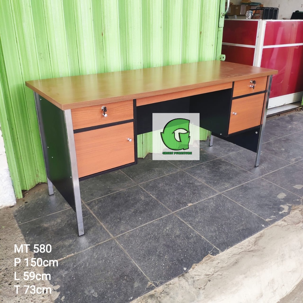 MEJA KANTOR DIREKTUR/MEJA KERJA 1 BIRO/MEJA DIREKTUR MURAH MT 580