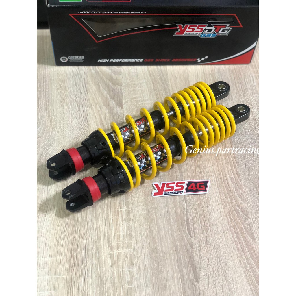 SHOCKBREAKER YSS HYBRID DTG GAS 335 MM YAMAHA NMAX YELLOW bac 11