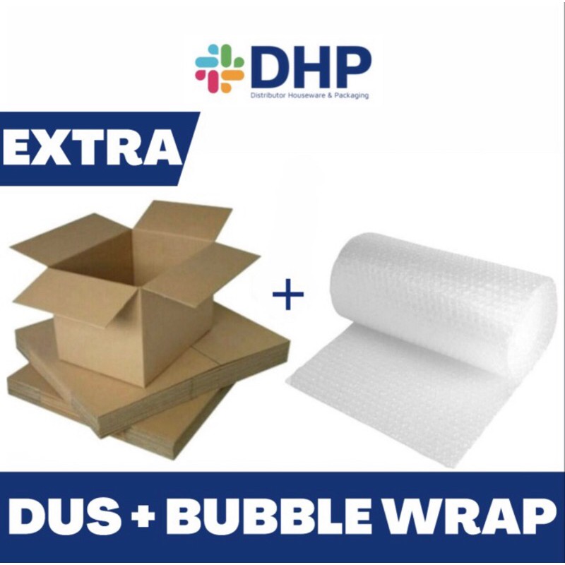 

Tambahan Packing Ekstra Aman Dus + Bubble Wrap