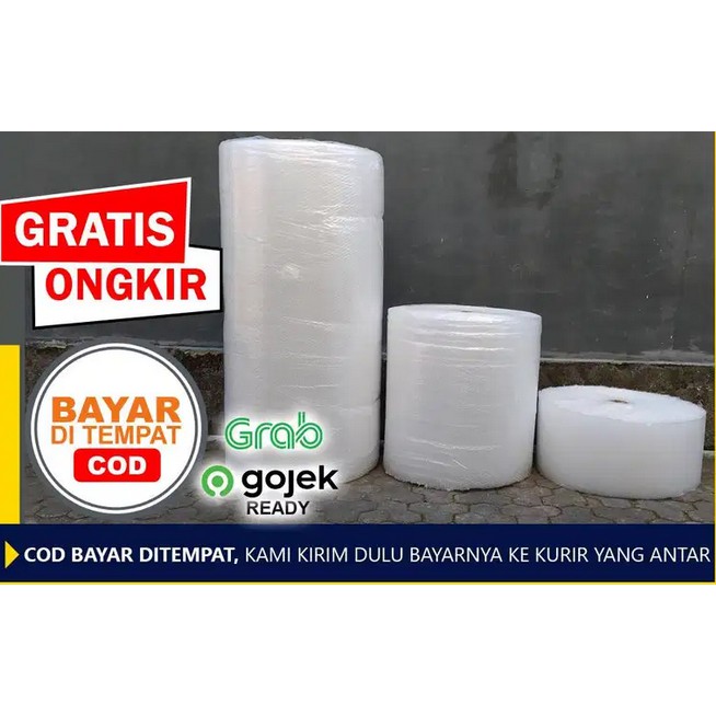 Bubble Wrap Bening 50 meter dengan Lebar 30 dan 40 cm Tebal dan Kuat