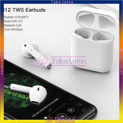 [NEW] Headset i12 TWS | i12 Macaron HEADSET BLUETOOTH DENGAN KOTAK PENYIMPANAN &amp; Lanyard headphone