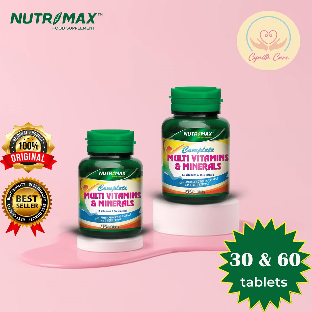 Complete Multivitamins dan Minerals Nutrimax Untuk meningkatkan daya tahan tubuh