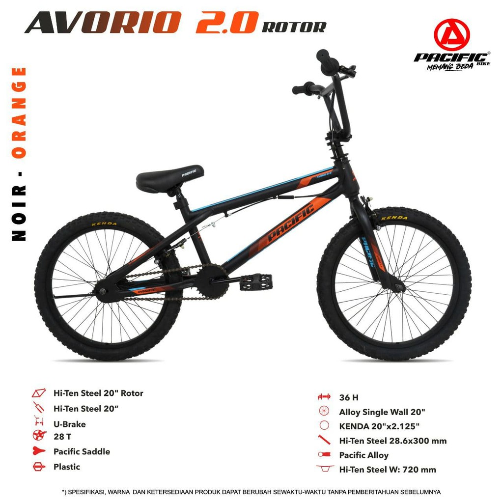 Speda Anak BMX Pacific 2068 2.0 ROTOR Steel