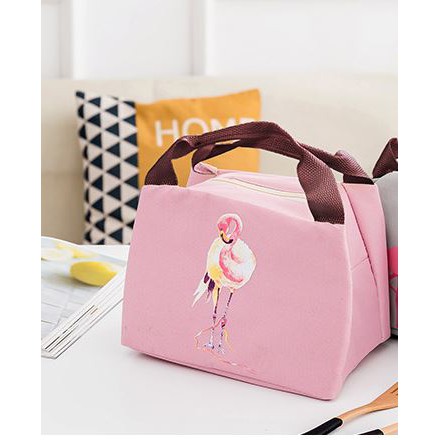 TSC  - Tb102 Tas Bekal Motif Flamingo / Lunch Bag Sekolah