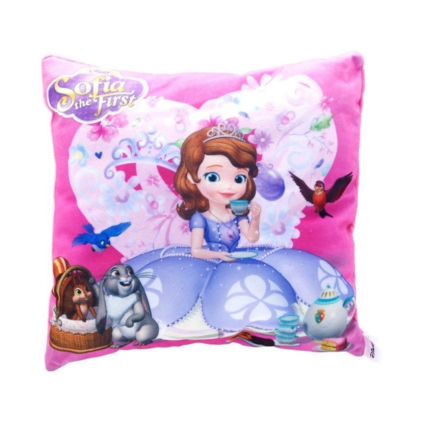 Disney Junior Sofia The First Square Love Cushion Pink | Shopee Indonesia