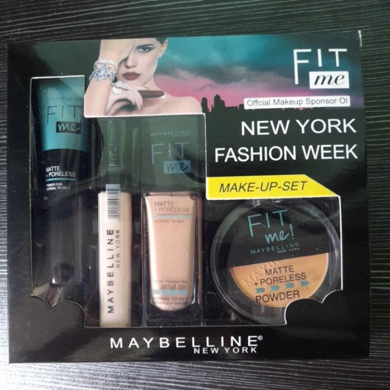 New Fashion Week Make Up Set 4 In 1 / Paket Kosmetik Maybelline Lengkap