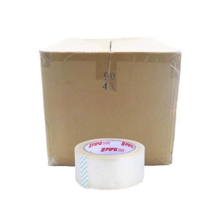 

Promo PIPO Lakban Bening 1 karton isi 72 roll Lakban 2 inch panjang 60 yard Elegan