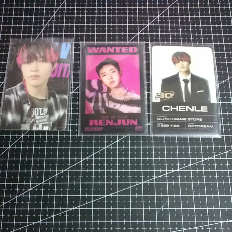 photocard pc lenti lenticular Renjun Chenle Glitch mode glimo