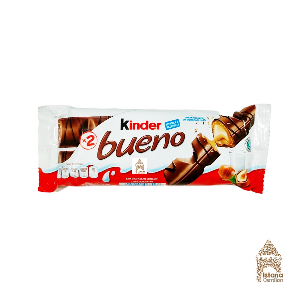 Jual Kinder Bueno Crispy Creamy Chocolate Bar Hazelnut 43 Gram | Shopee ...