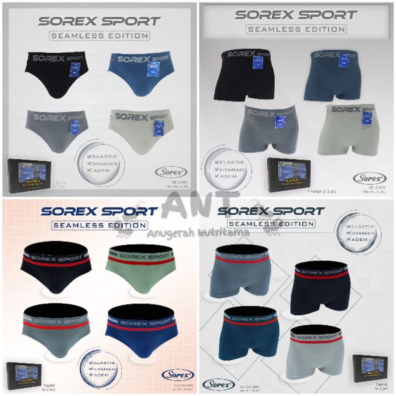 Sorex Sport CD Seamless Edition Men Anti Nyeplak / CD Pria LK 3801 / LK 3802 / LK M 3803 / LK M 3804