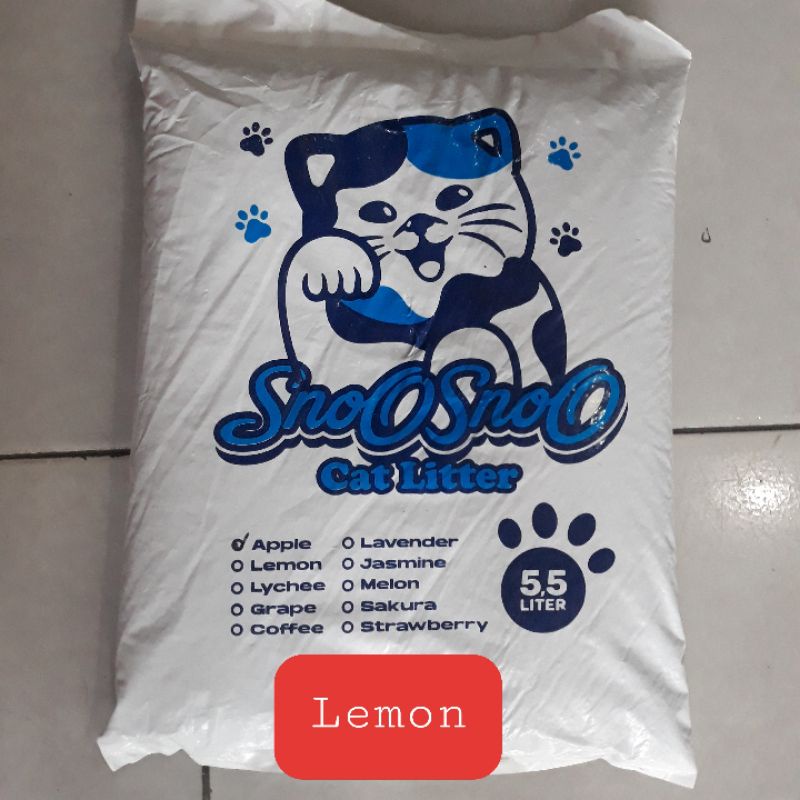 pasir Wangi Kucing Sno-sno 5,5Liter,Pasir kucing/Hamster