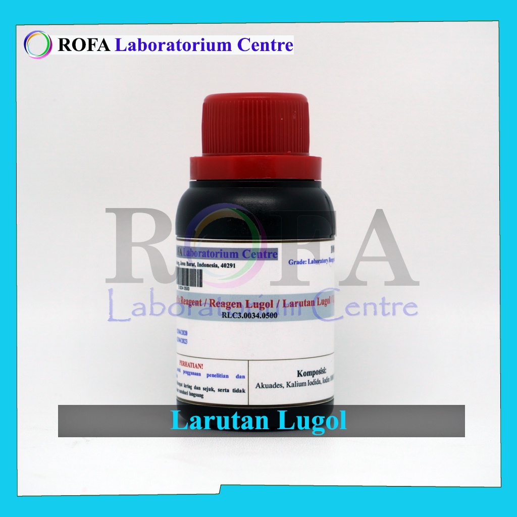 Larutan Lugol / Lugol Solution / Reagen Lugol / Larutan Uji Amilum 100 mL