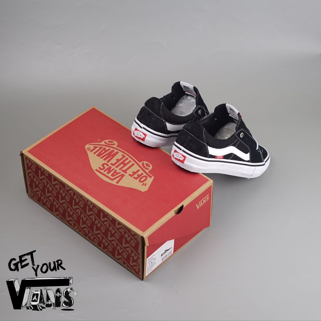 Vans Sk8 Low Pro Black White Original 100% Bnib