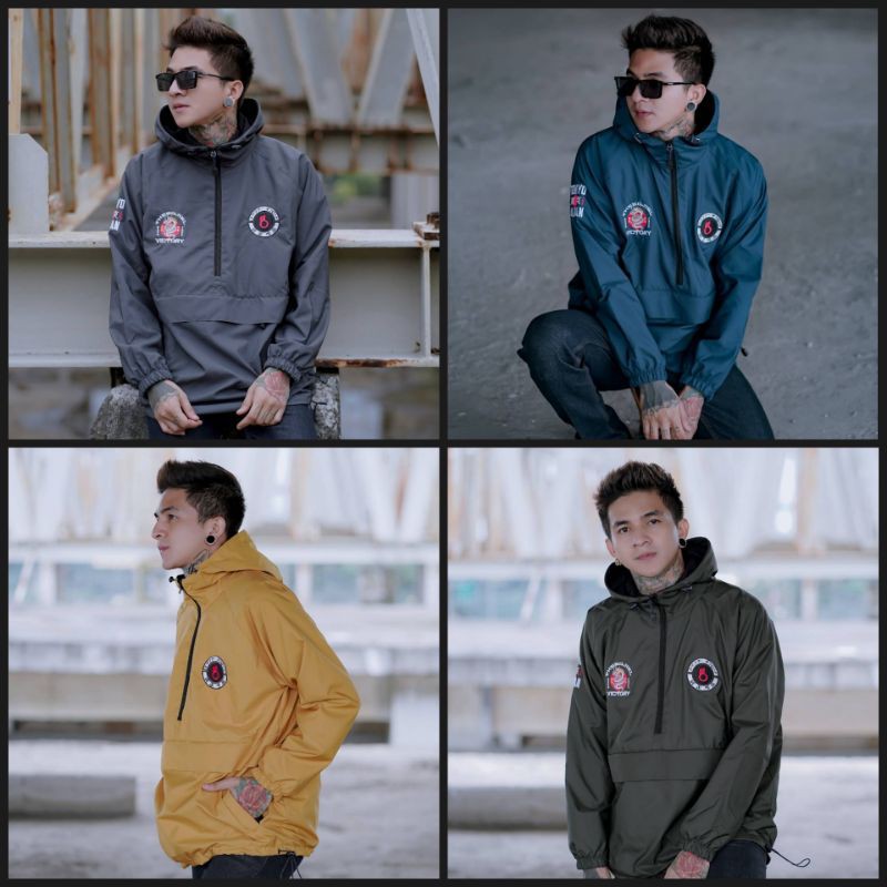 jaket cagoule jaket cougle jaket waterproof jaket kantong doraemon jaket waterproof