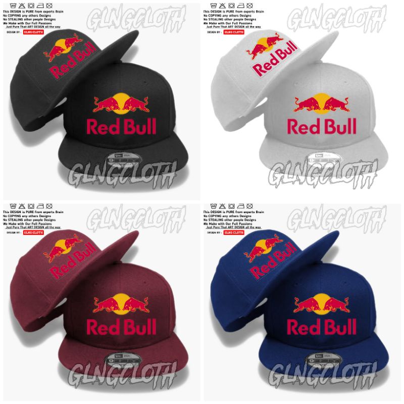 Topi Redbull Snapback - Topi Red Bull