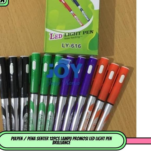 

RT4❀ Pulpen / Pena Senter 12pcs Lampu si LED light Pen Brilliance Terkini