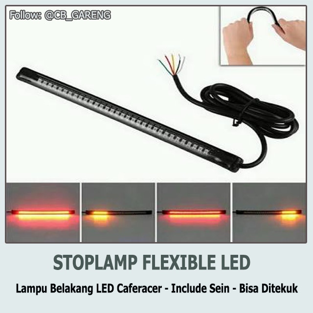 Stoplamp Tekuk LED / Stoplamp LED Tempel