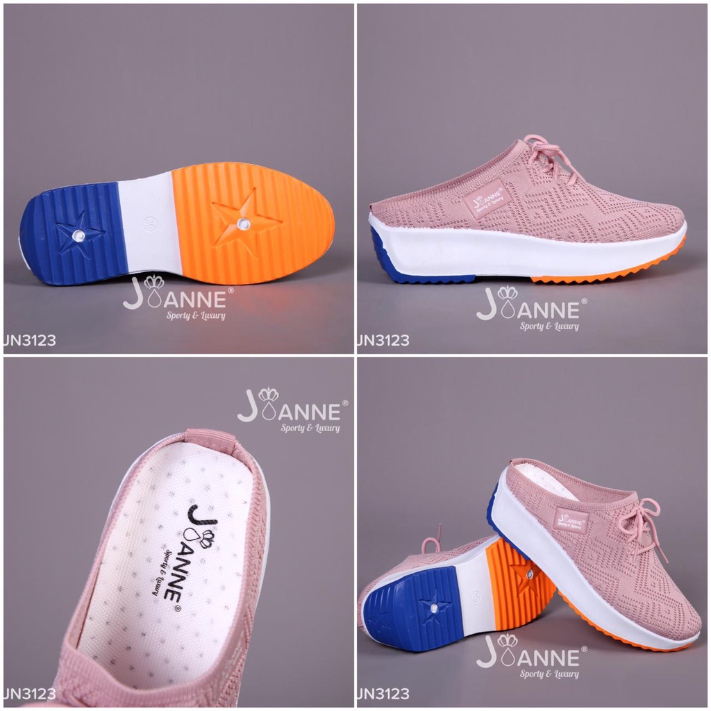 JOANNE Sepatu Slip On Casual Slop Sneakers Shoes #JN3123 ORIGINAL