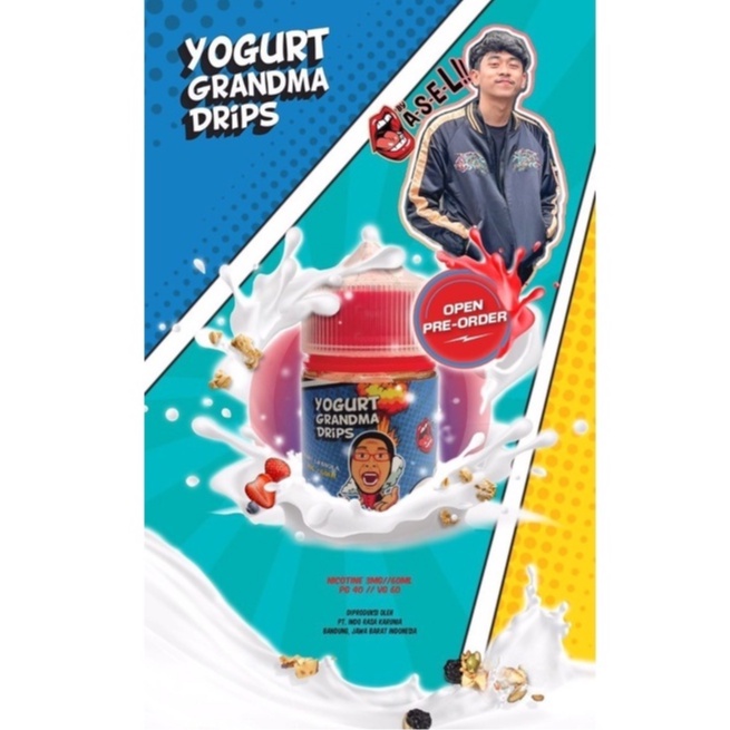 Yogurt Grandma Drips 60ML 100% Authentic