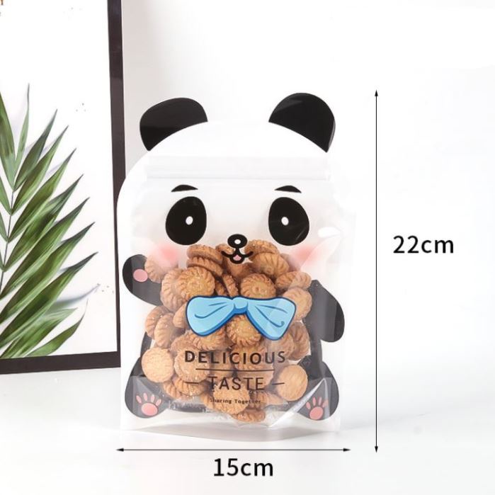 

Plastik Packaging Cookies Kue Permen Zip Lock Panda15x22