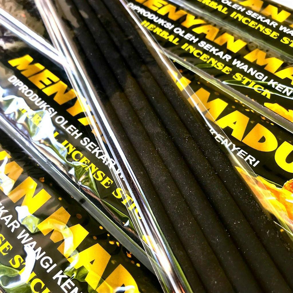 Dupa Jumbo 8 jam Kemenyan Madu Herbal isi 5 Stik 50 cm Abu Dingin