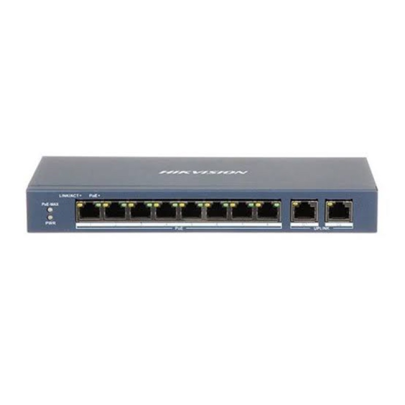 HIKVISION POE DS-3E0310P-E/M SWITCH HUB POE 8 PORT + 2 UPLINK